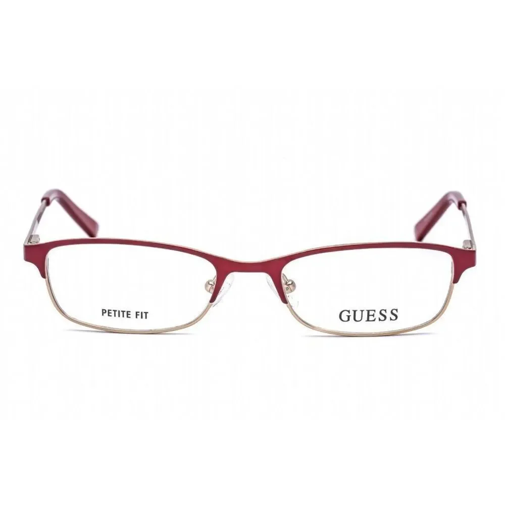 NWT GUESS 2544 52072 Red/Gold Eyeglasses